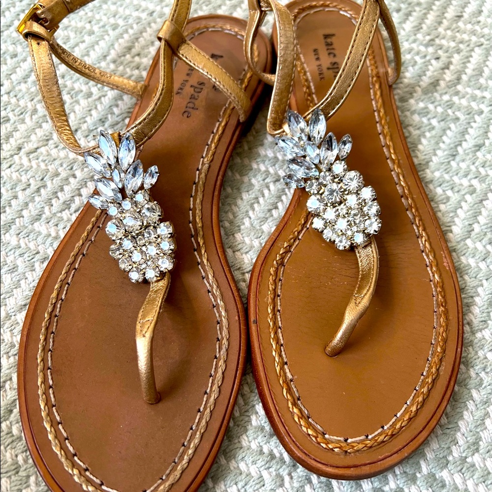 Kate Spade pineapple sandals